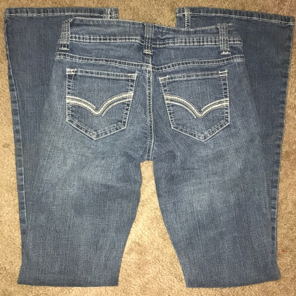 Med. Blue Boot Cut Jeans - Picture 4 of 4
